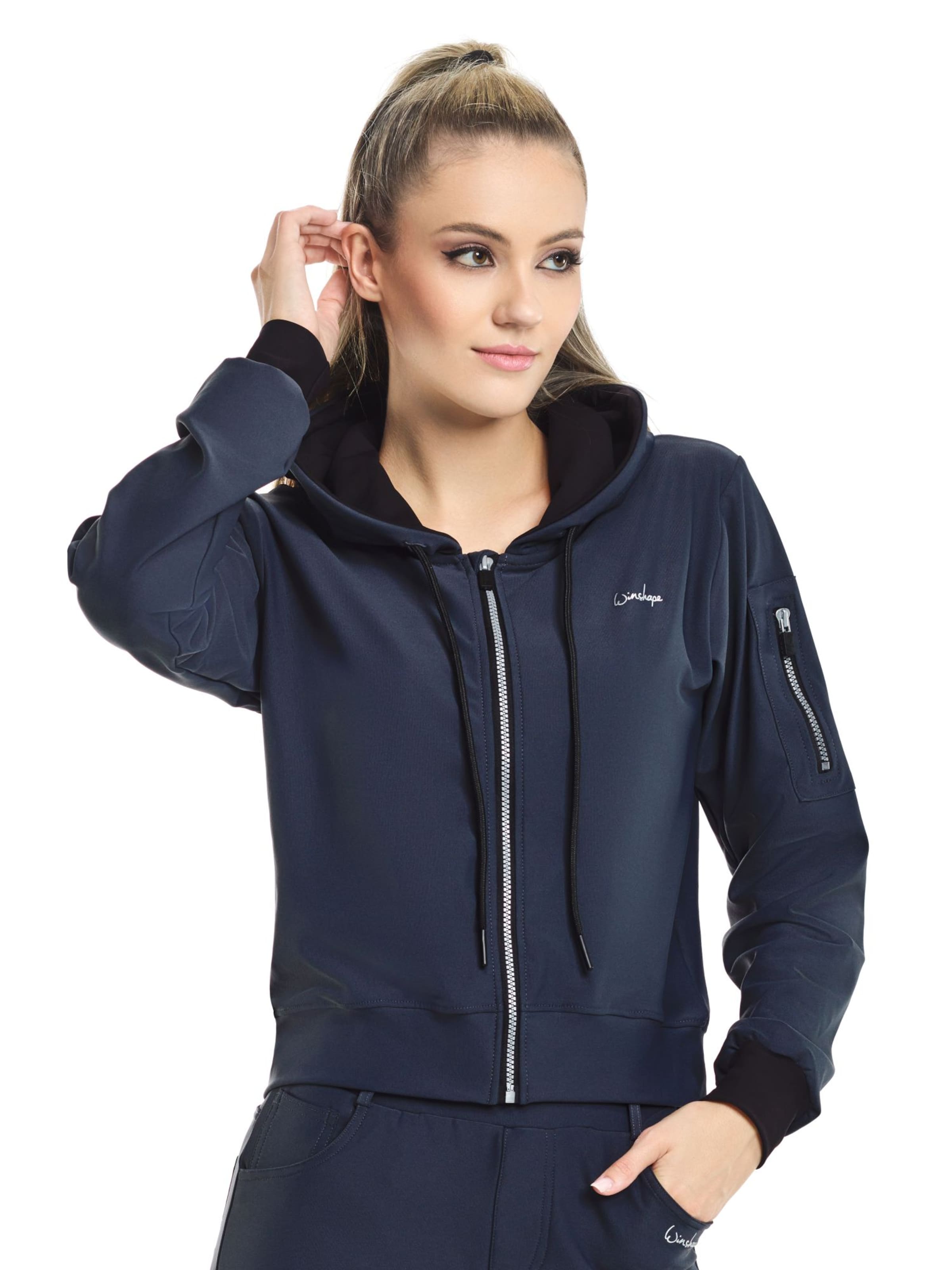 Winshape Αθλητικό μπουφάν 'J009C' σε γκρι: μπροστά