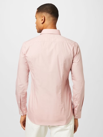 Coupe slim Chemise 'Jenno' HUGO en rose