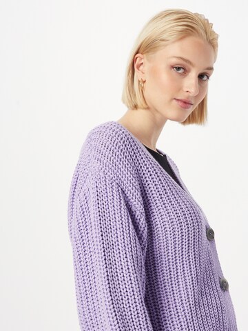 JAN 'N JUNE Knit Cardigan 'LENA' in Purple