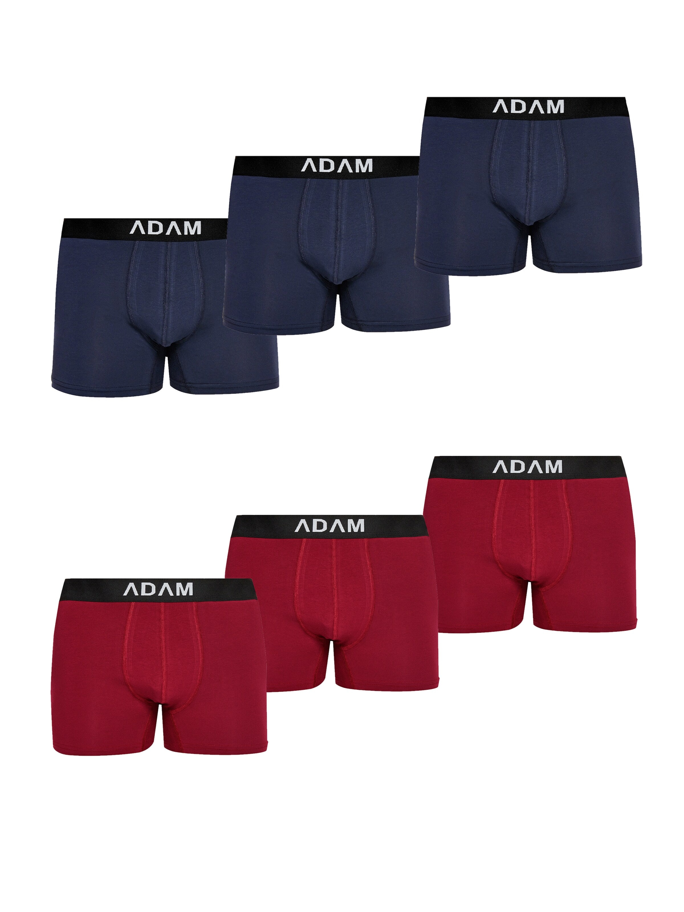 Adam Boxershorts '6er Pack'‌‌‌‌ in Blau: Vorderseite