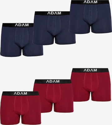Adam Boxershorts '6er Pack' in Blau: Vorderseite