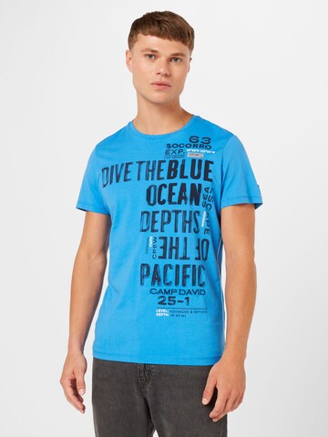 Maglietta di CAMP DAVID in blu: frontale