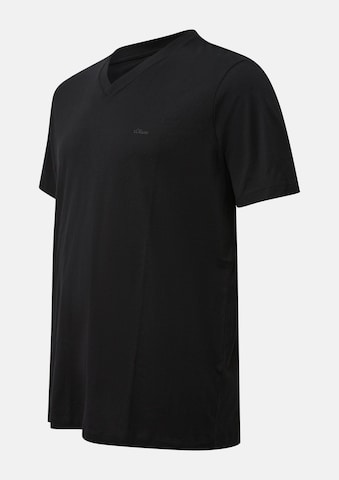 T-Shirt s.Oliver Men Big Sizes en noir : devant