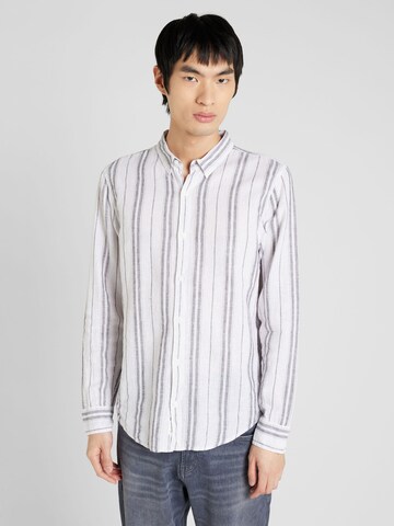 HOLLISTER - Ajuste regular Camisa en blanco: frente