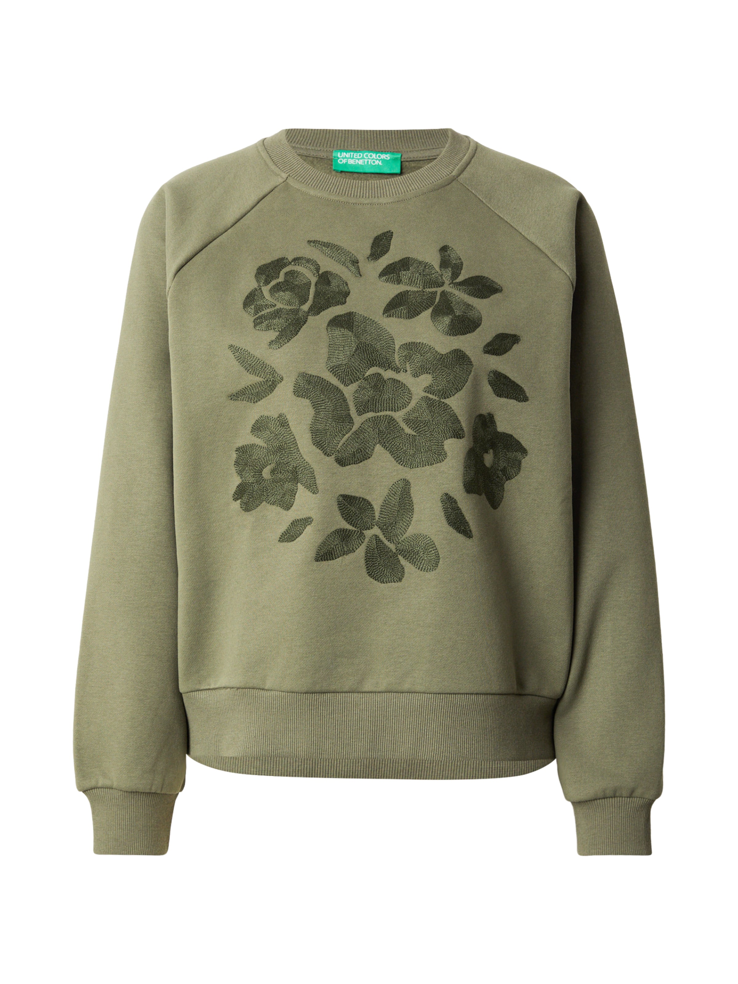 UNITED COLORS OF BENETTON Collegepaita värissä vihreä: etupuoli