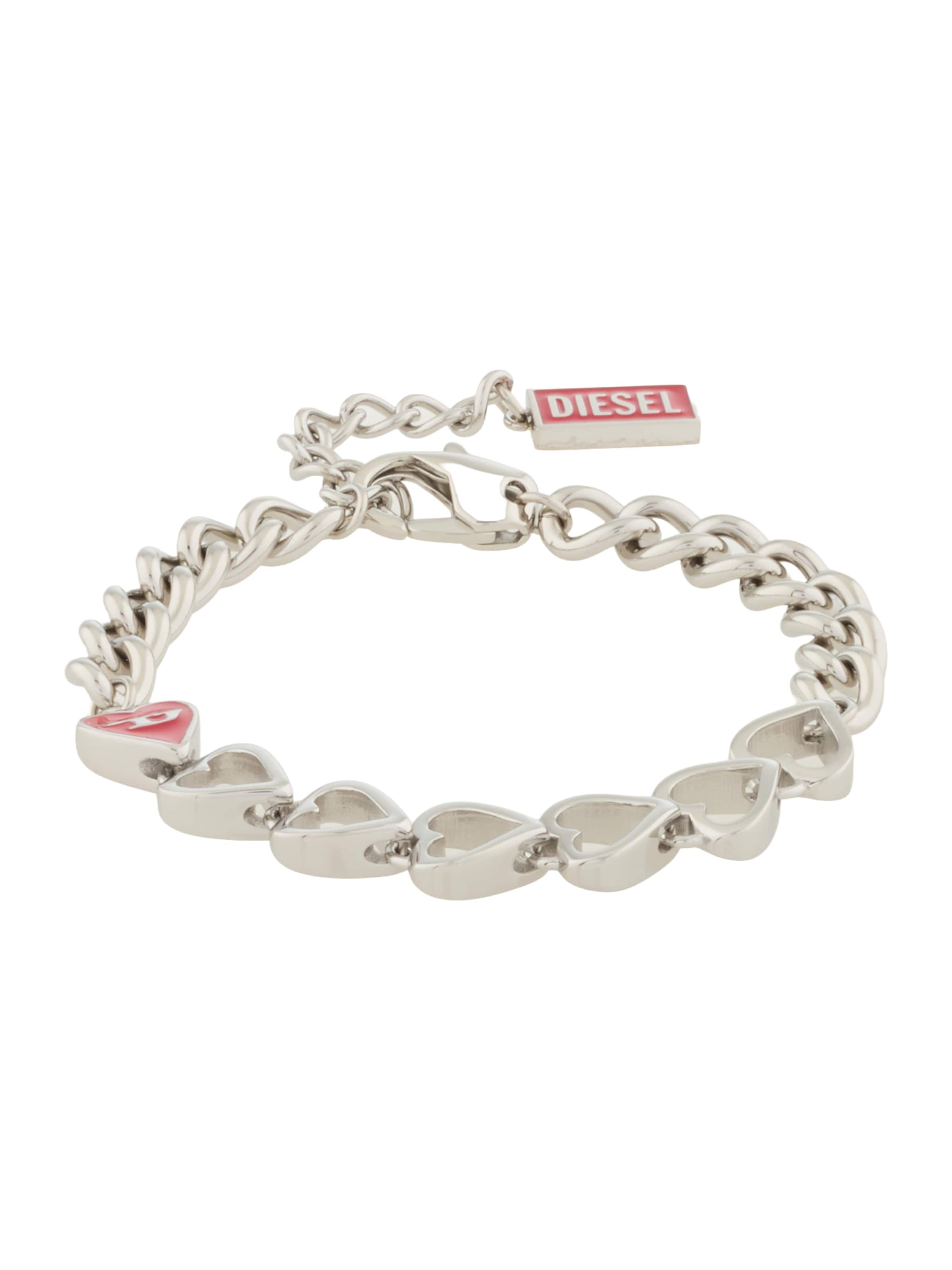 DIESEL Pulsera 'HEART' en plata, Vista del producto
