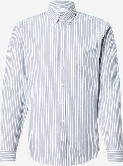 Marškiniai iš Lindbergh, spalva – mėlyna dūmų spalva / balta, Prekių apžvalga