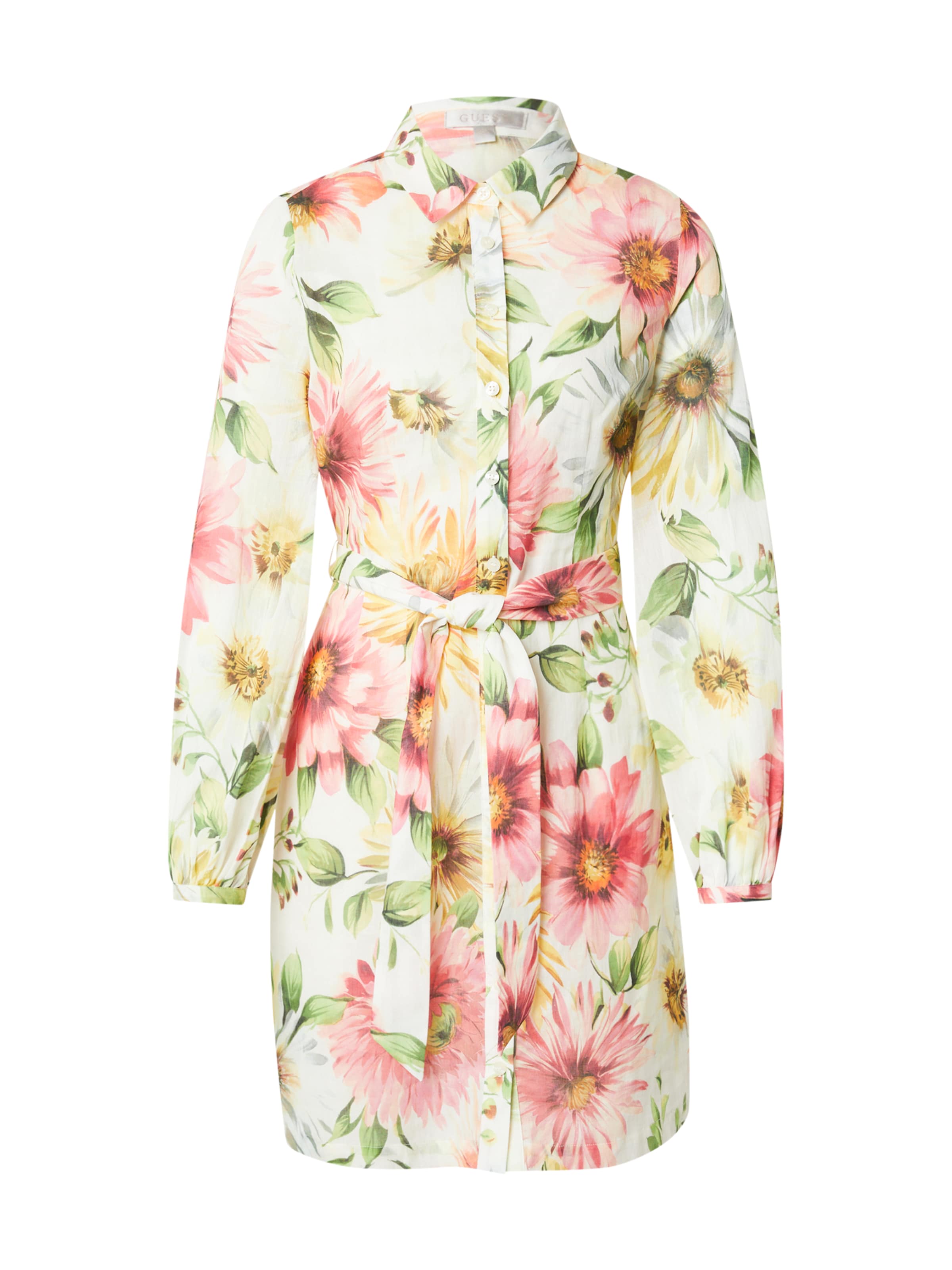 GUESS Särkkleit 'FAITH' tumekollane / roheline / roosa / valge, Tootevaade