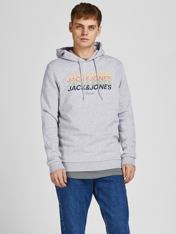 Sweat-shirt 'Brady' JACK & JONES en gris : devant