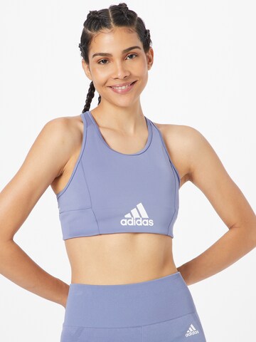 ADIDAS SPORTSWEAR Bralette Sports Bra in Purple: front