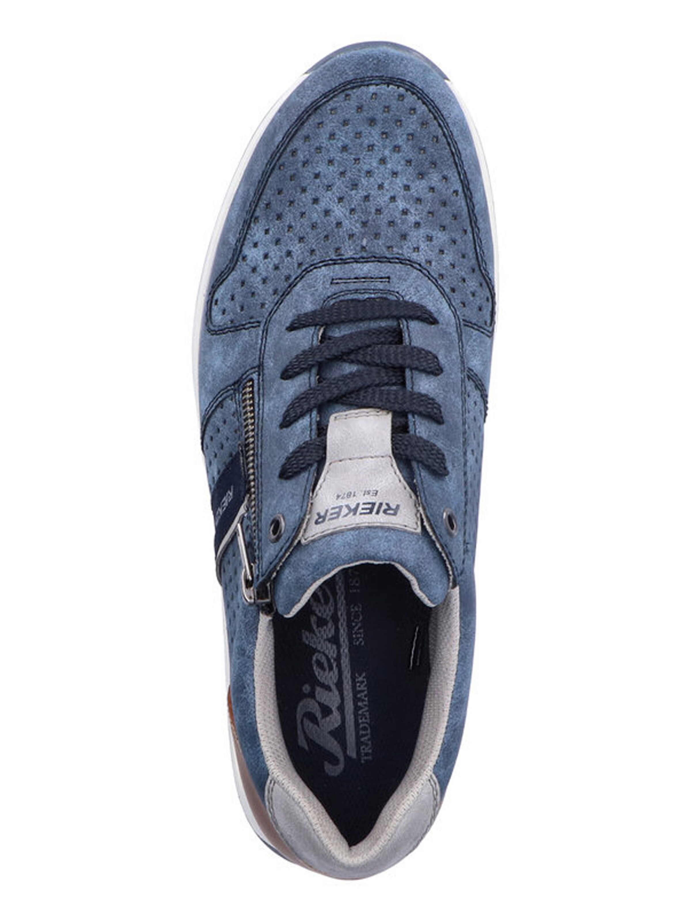 Baskets basses Rieker en bleu