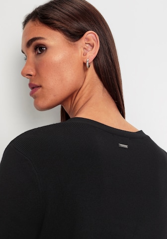 HECHTER PARIS Strickjacke in Schwarz