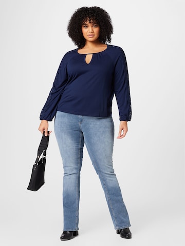 ABOUT YOU Curvy Shirt 'Jeanina' in Blau