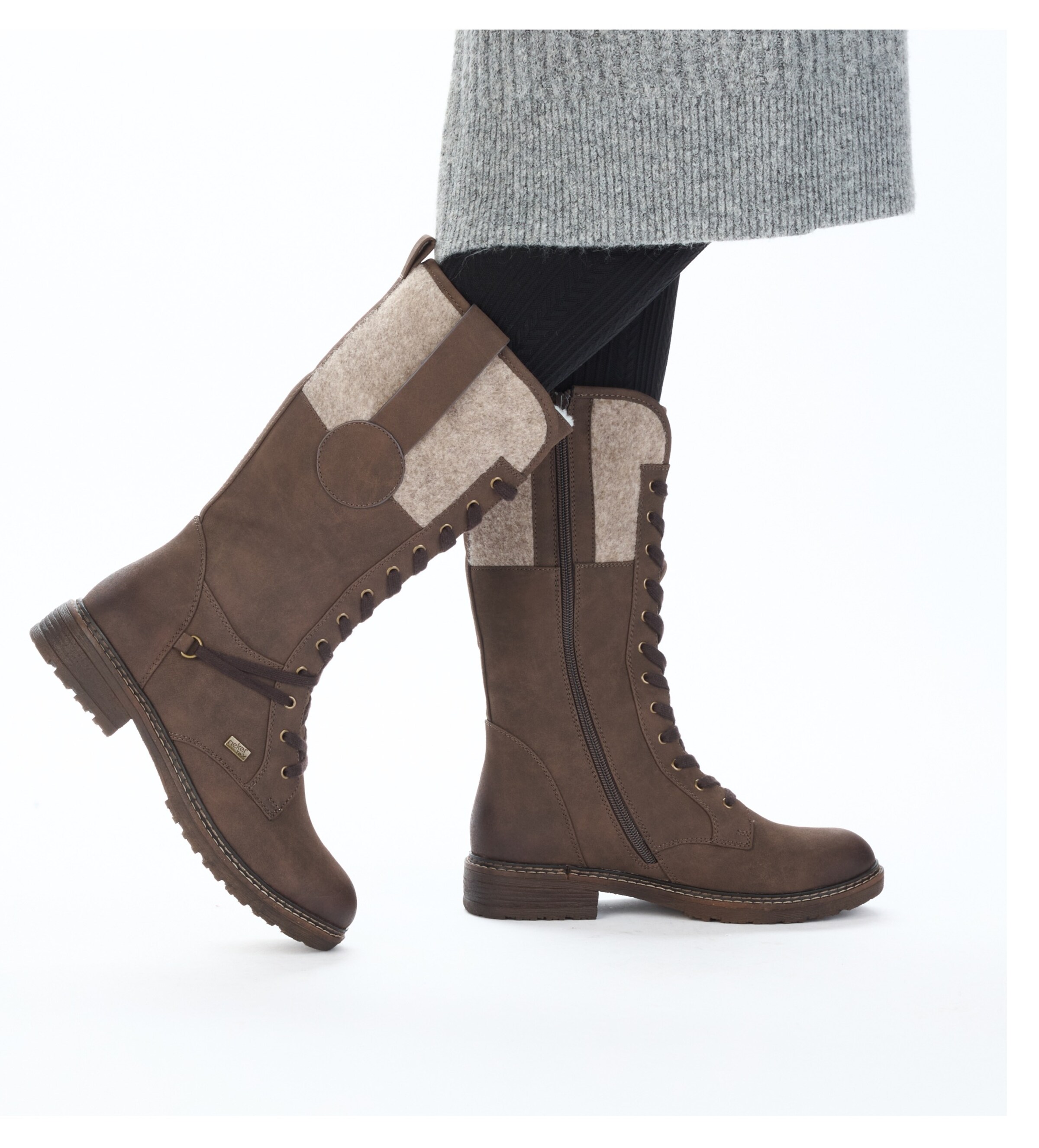 Rieker Schnürstiefel in Braun: Vorderseite