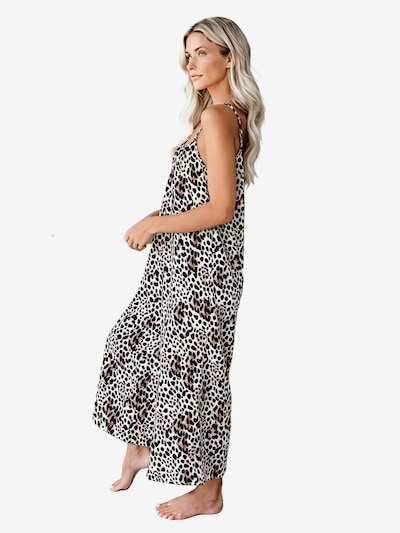 KoJooin Jumpsuit 'Damen Jumpsuit mit verstellbaren Trägern, weitem Bein und dezentem Print Leichter Sommer-Overall' in XL in Black, Item view