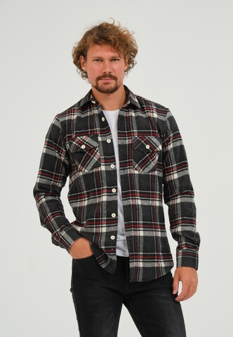 Giorgio di Mare - Ajuste regular Camisa en negro: frente