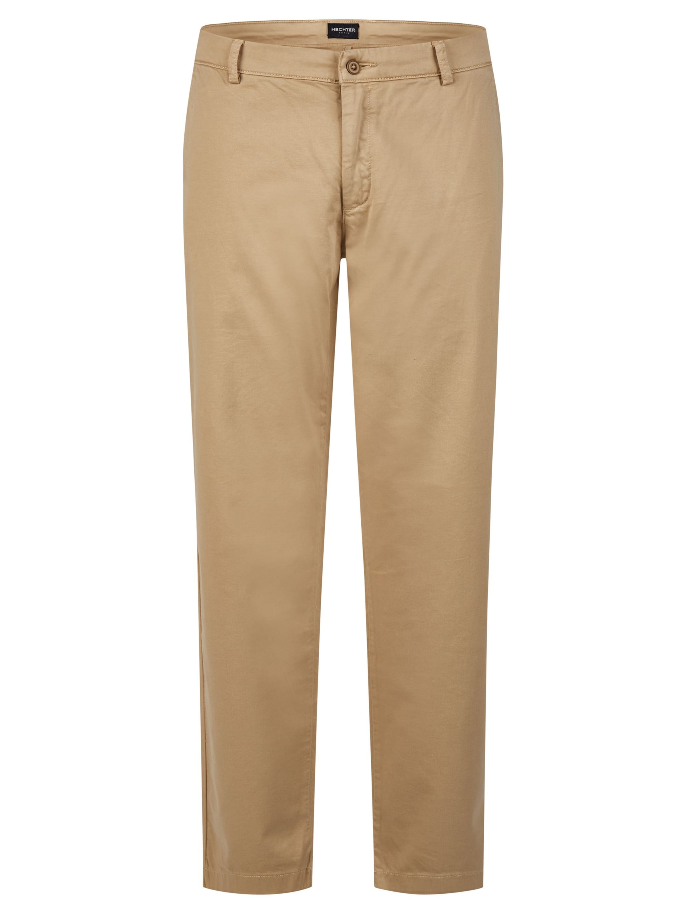 HECHTER PARIS Regular Chino trousers in Beige: front