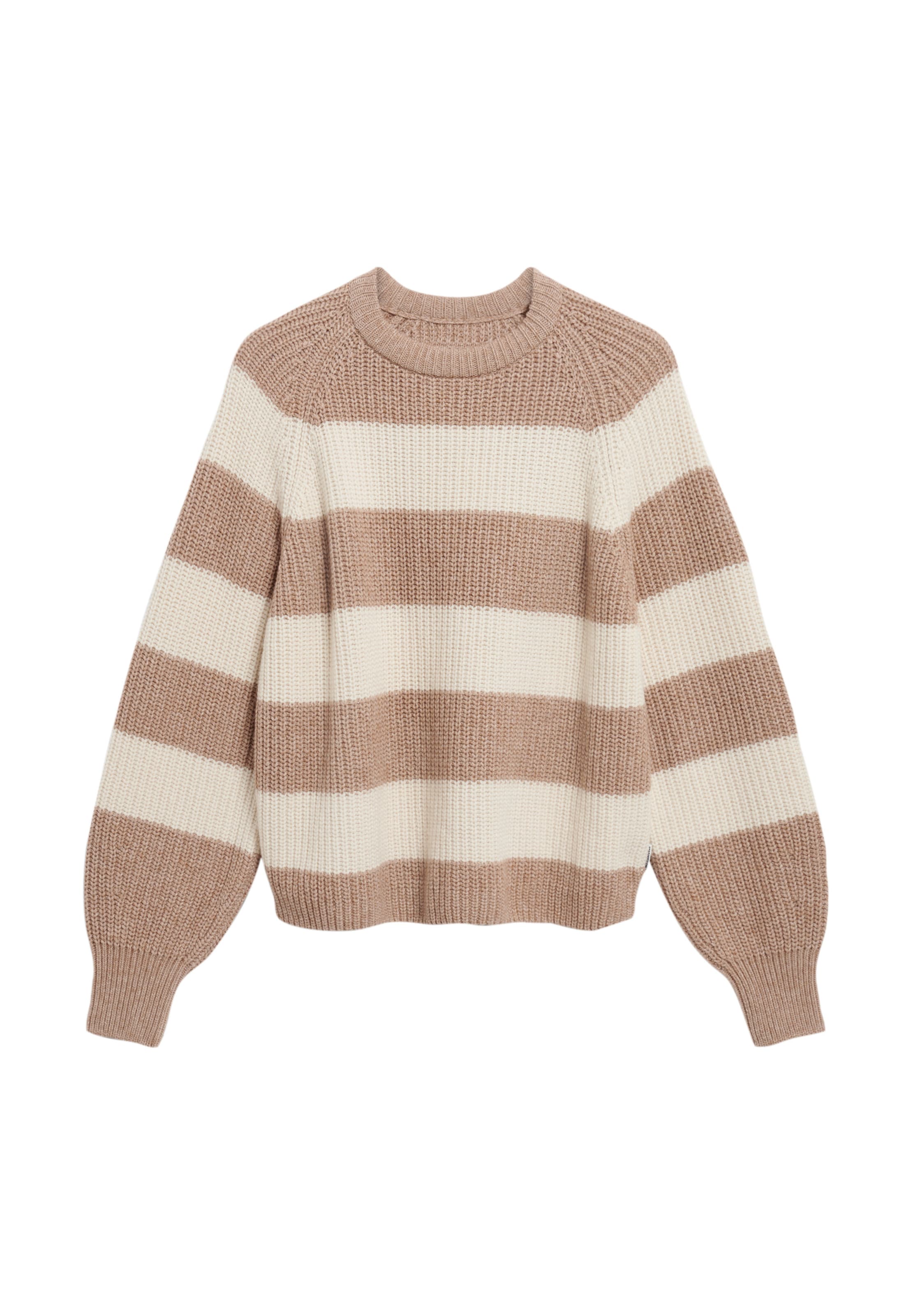 ARMEDANGELS Πουλόβερ σε μπεζ: μπροστά