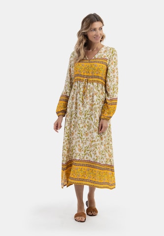 usha FESTIVAL Dress in Yellow: front