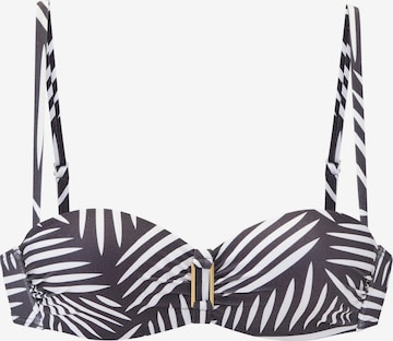 Hauts de bikini LASCANA en gris : devant
