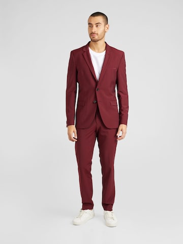 HUGO Red Slim fit Suit 'Arti Hesten 232X' in Red: front