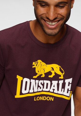 LONSDALE Shirt 'Holmpton' in Red