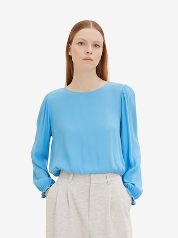 TOM TAILOR DENIM Blouse in Blauw