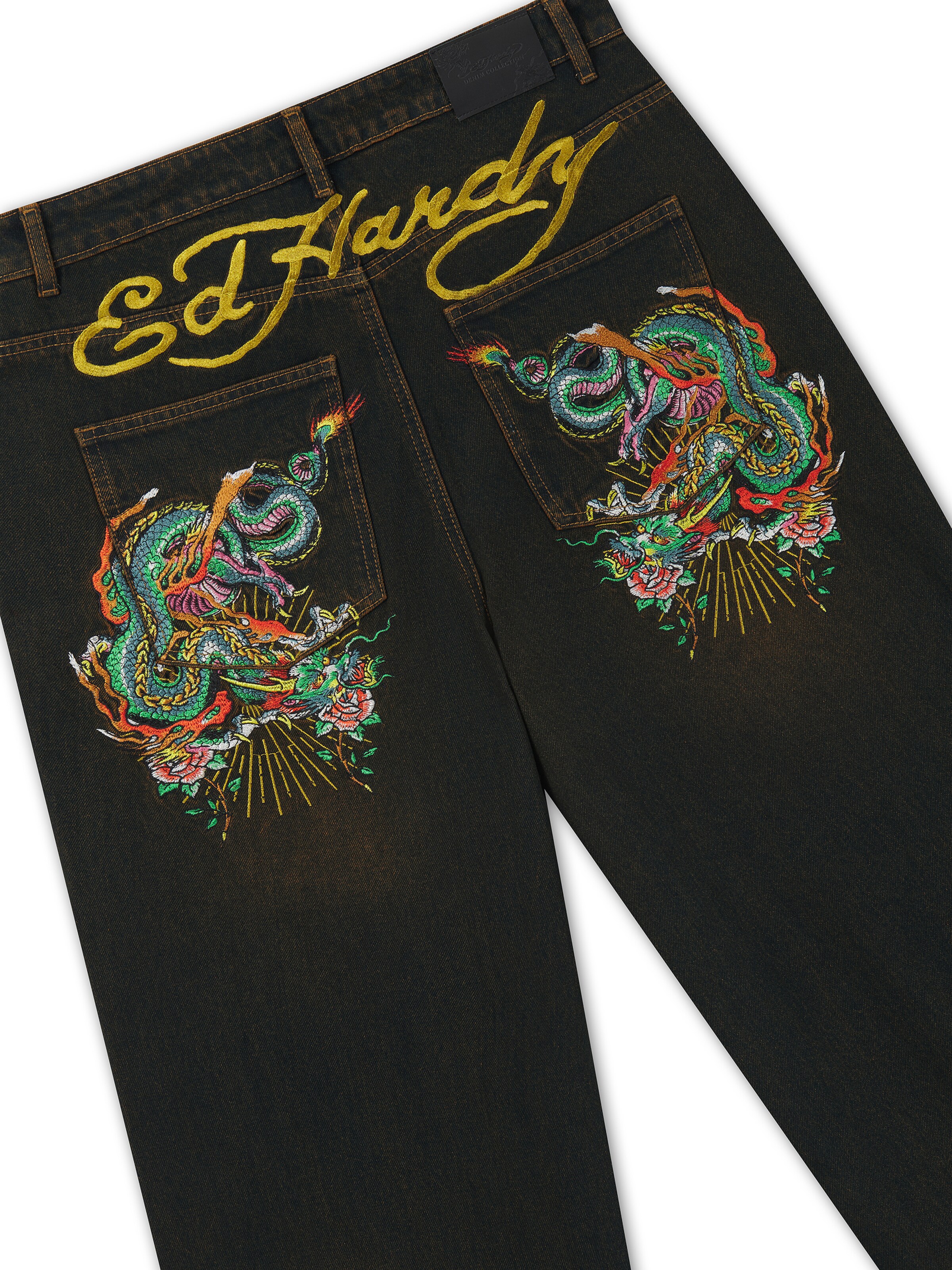 Ed Hardy Loosefit Džíny – černá