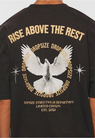 Dropsize T-Shirt 'Rise Above' in Schwarz