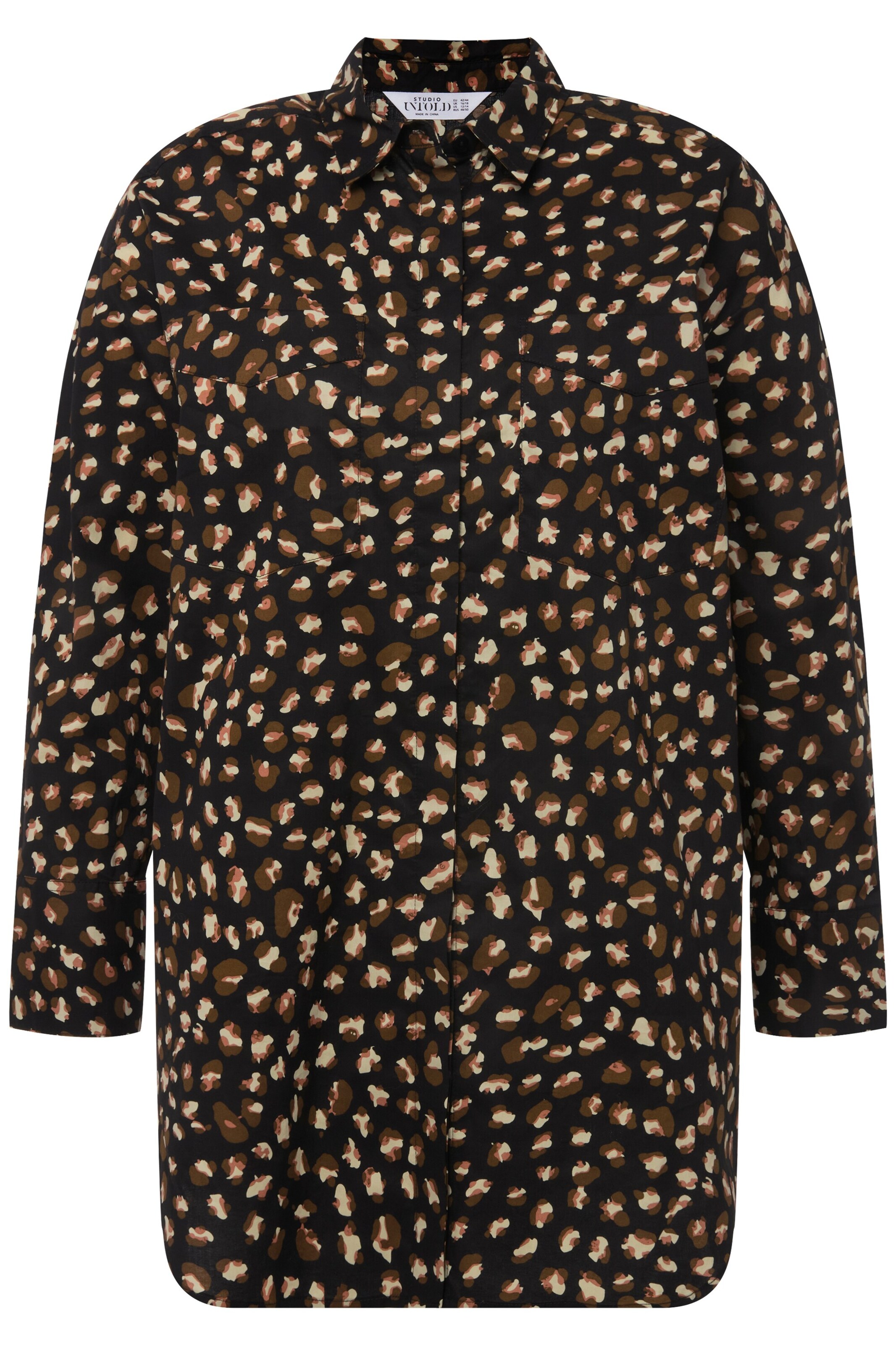 Studio Untold Blouse in Zwart: voorkant