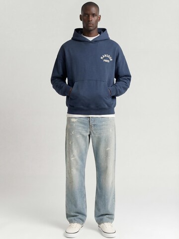Mansour Trui 'Paris College Hoodie' in Blauw: voorkant