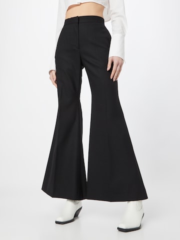 Tiger of Sweden Wide leg Pleated Pants 'VERAI' in Black: front