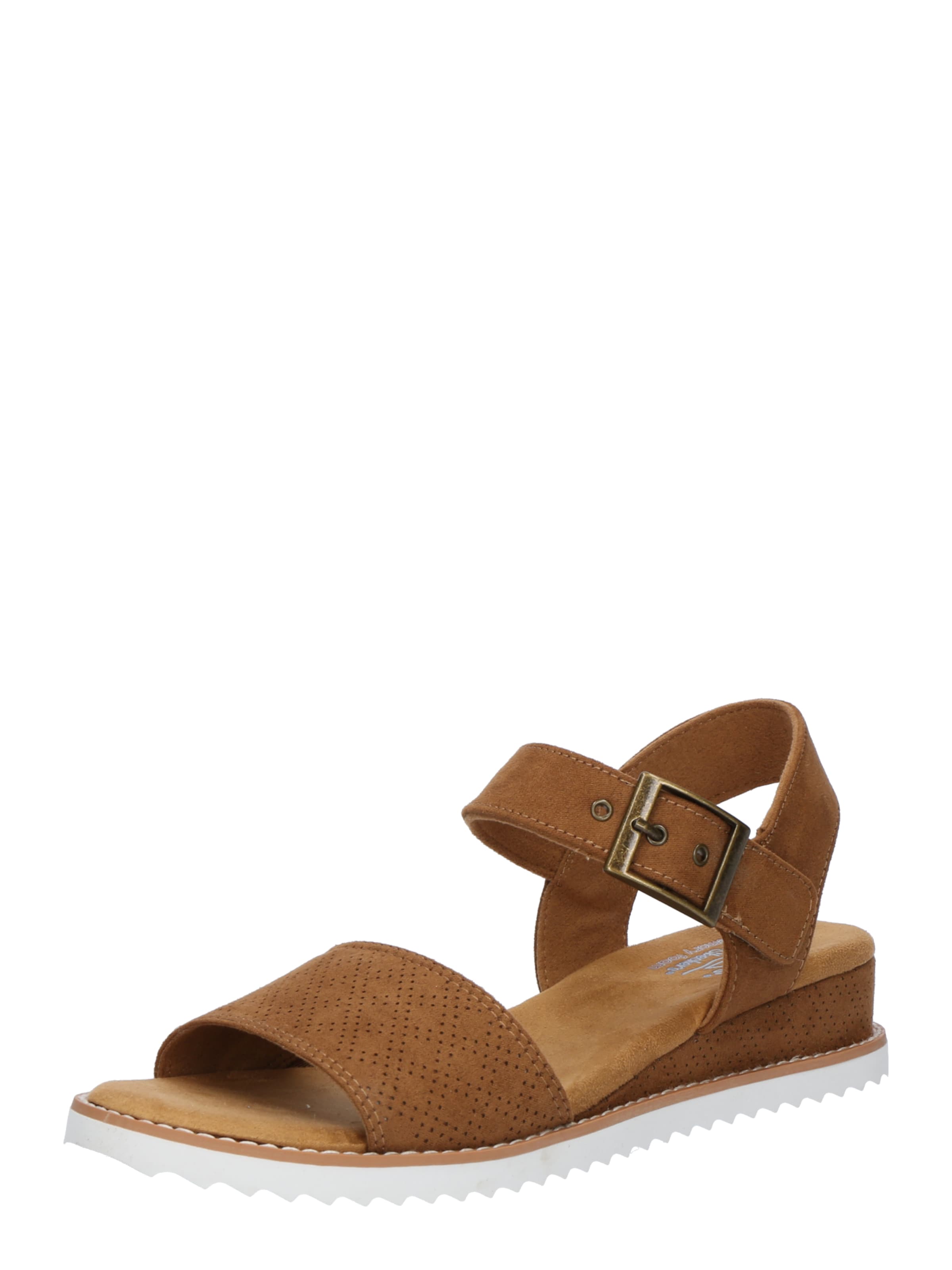 Sandalo con cinturino 'DESERT KISS - SERENDIPITOUS' di SKECHERS in marrone: frontale