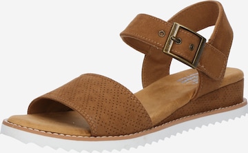 SKECHERS Sandale 'DESERT KISS - SERENDIPITOUS' in Braun: Vorderseite