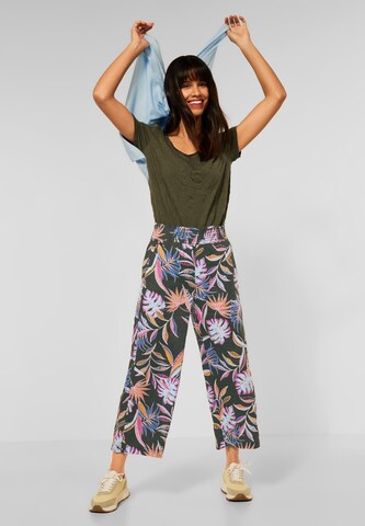 STREET ONE Wide leg Broek in Groen