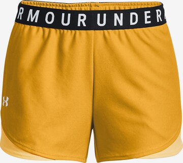 UNDER ARMOUR Workout Pants 'Play Up' in Orange: front