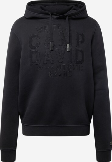 CAMP DAVID Sweat-shirt en noir, Vue avec produit