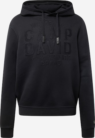 CAMP DAVID Sweatshirt i sort: forside