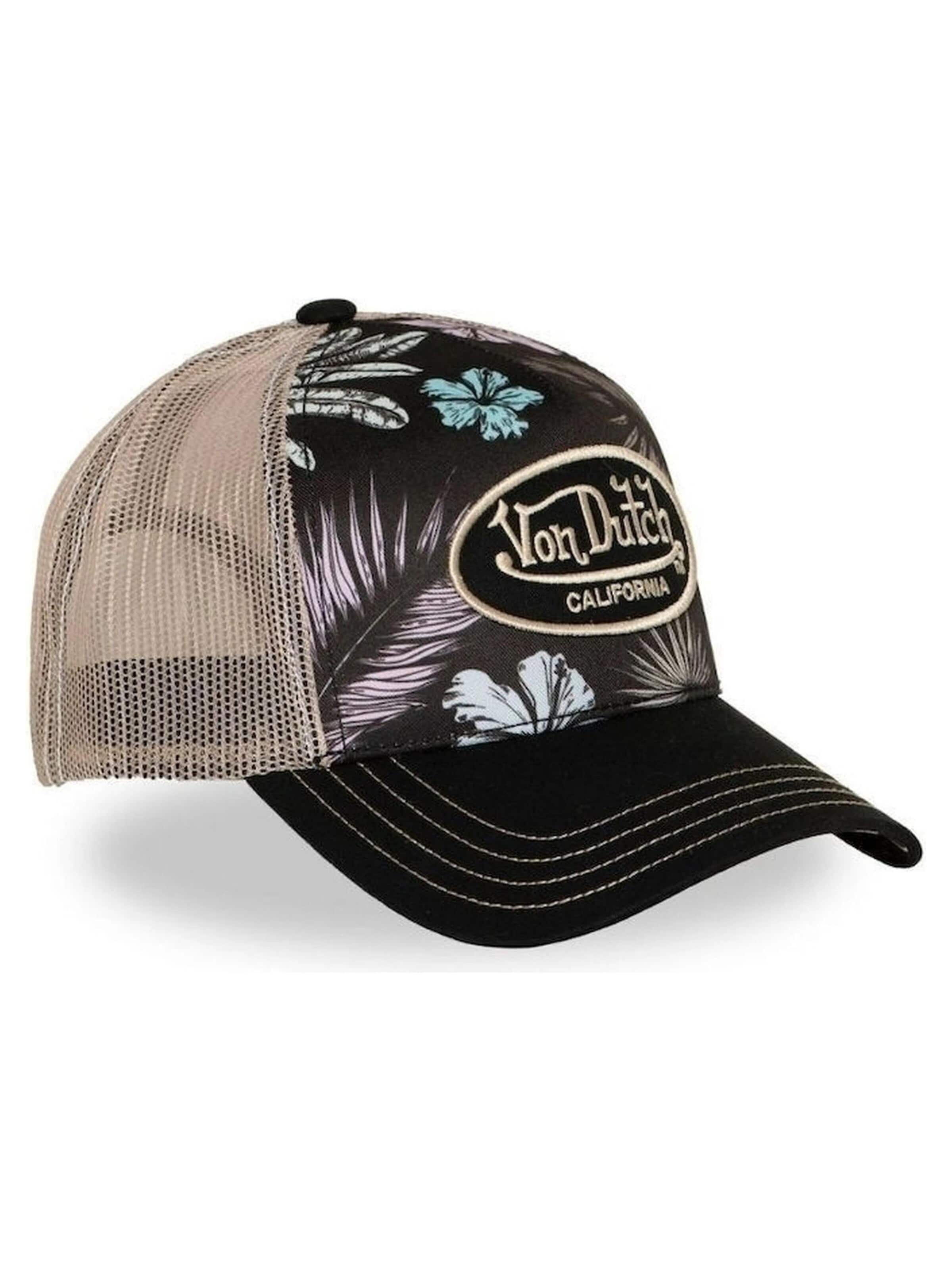 Von Dutch - Gorra 'Gorra von dutch negra flores subl 17 trucker cap 5' en negro