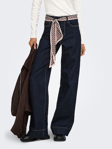 Wide leg Jeans 'ONLMADISON' di ONLY in blu: frontale