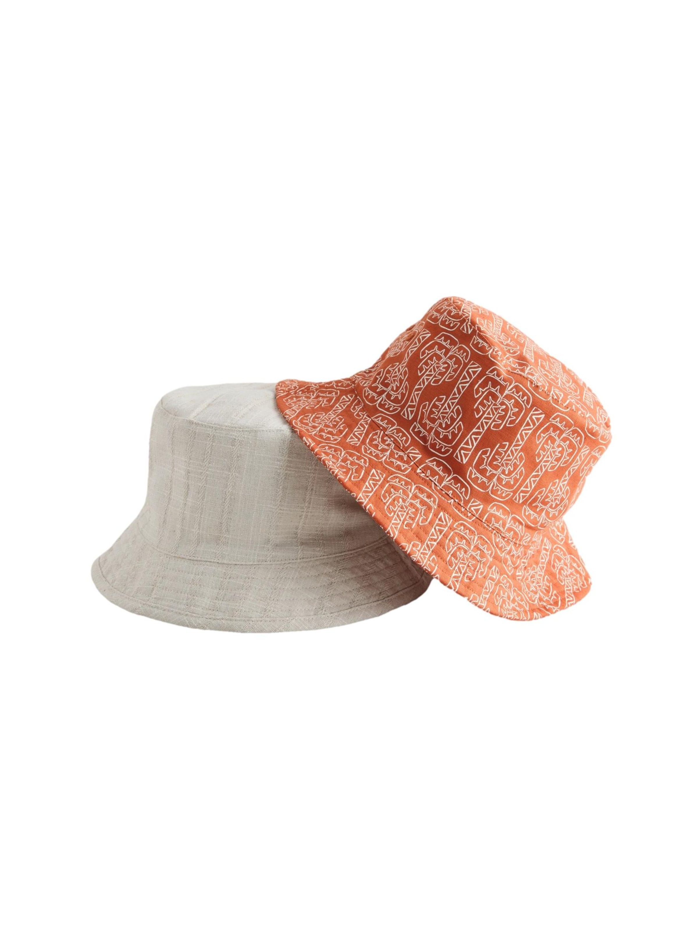 Next Hat i orange: forside