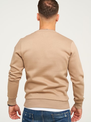 JACK JONES Sweatshirt 'JCOLABO' in Beige