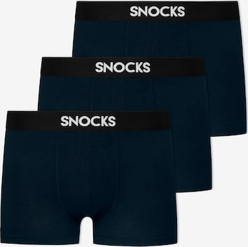 SNOCKS Шорты Боксеры в Синий: спереди