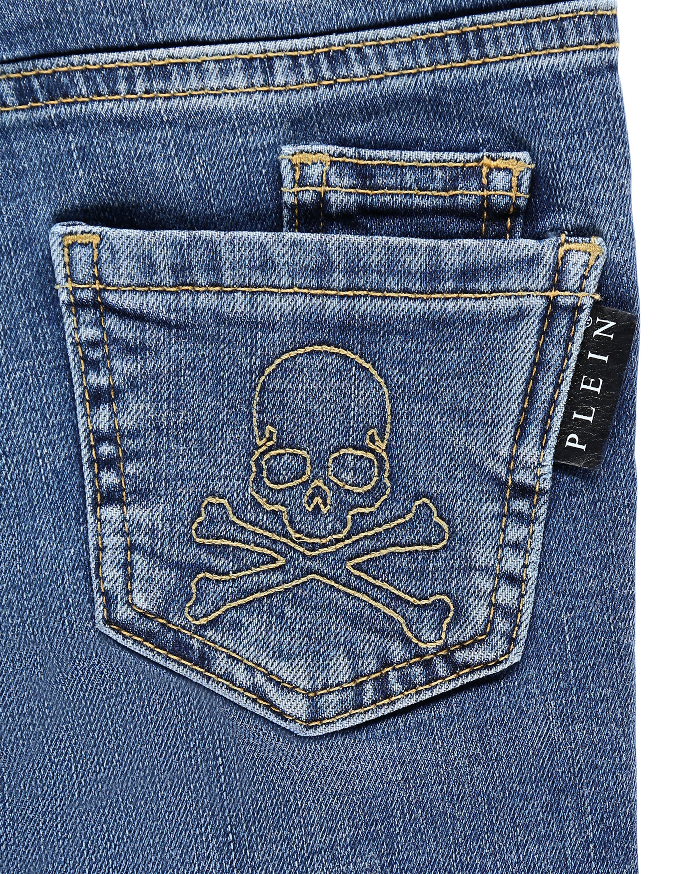 Philipp Plein Regular Jeans in Blauw