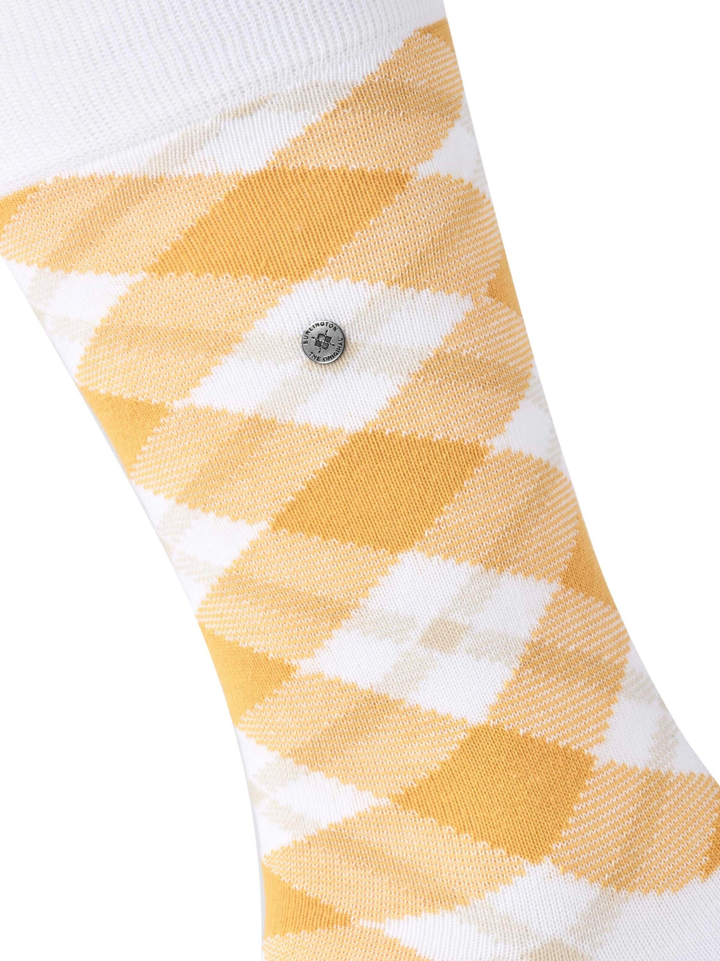 BURLINGTON Socks 'Tartan' in White: front