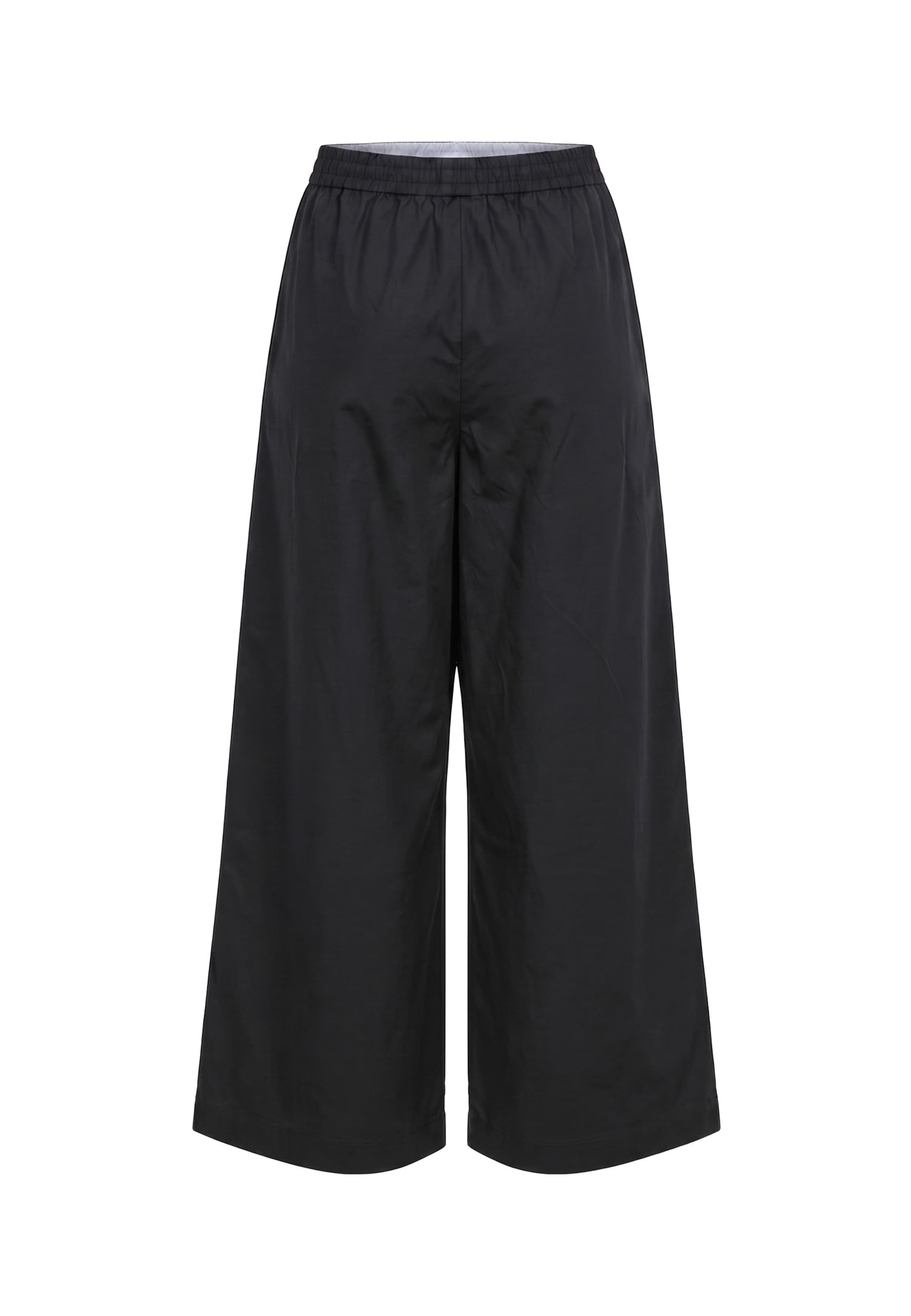 Urban Classics Wide leg Broek in Zwart