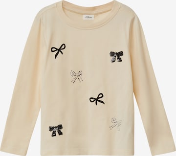 s.Oliver Shirt in Beige: voorkant