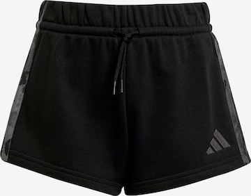 Pantaloni sport de la ADIDAS SPORTSWEAR pe negru: față