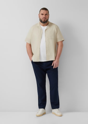 s.Oliver Regular fit Button Up Shirt in Beige