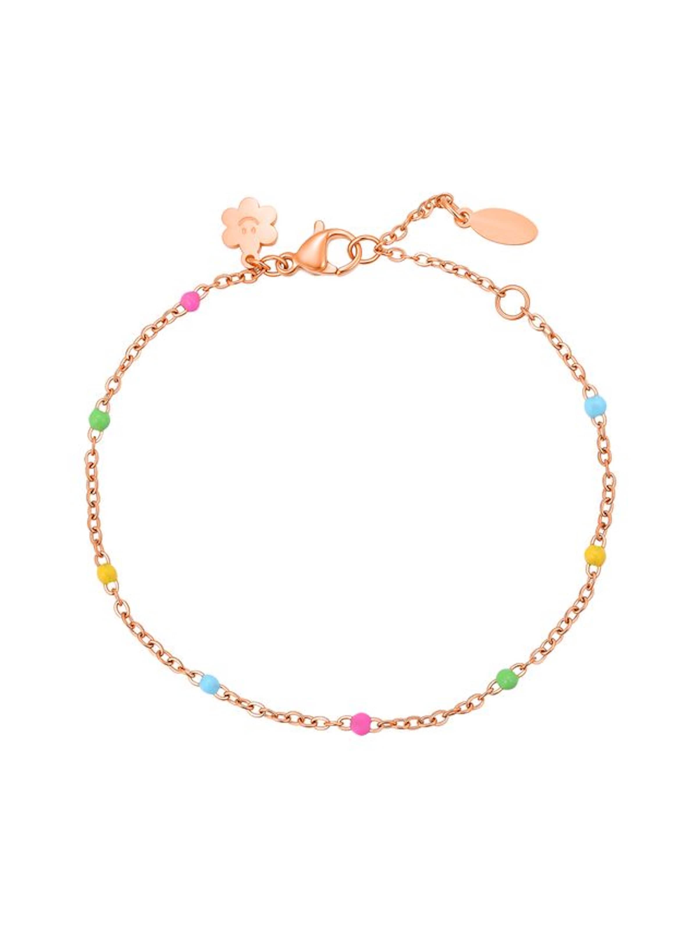Hey Happiness Armband 'Color Pop' in Gold: Vorderseite